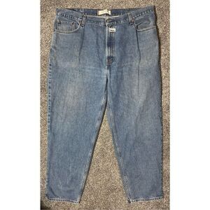 Levis 560 Jeans Mens 44X32 Loose Comfort Fit  Denim Blue Dark Wash Denim